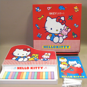 【未使用 新品】1980年代 当時物 井上楽器/サンリオ ハローキティ ピアノ ( 古い 昔の ビンテージ 昭和レトロ Vintage Sanrio Hello Kitty