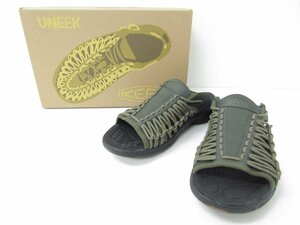 KEEN UNEEK SNK SLIDE Forest Night/BLACK/1026082 サンダル SIZE:27.5cm ≡SH6600