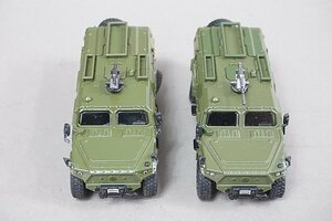 XCARTOYS 1/64 MENGSHI 6x6 装甲車 2点セット ※パーツ破損有り