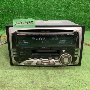 AV3-442 激安 カーステレオ ADDZEST PS-2181J 0125338 カセット FM/AM 本体のみ 簡易動作確認済み 中古現状品
