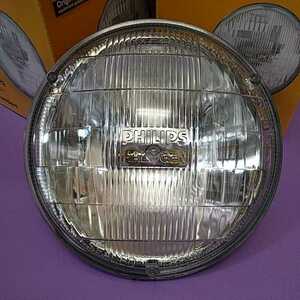 2個セット　PHILIPS Halogen Sealed Beam Headlights　ハロゲン　シールドビーム　ヘッドライト　ヘッドランプ　バルブ　丸目4灯　Hi　USA