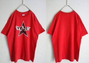 2005年製 美品英国ロックバンドThe CLASH☆Black Star ロックTシャツ M★REDレッド メキシコ製