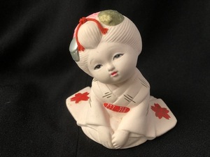 京人形　人形　陶器　飾り　置物　着物　日本人形　正座　女性　昭和　古い　土産　日本髪　京都市観光協会推奨
