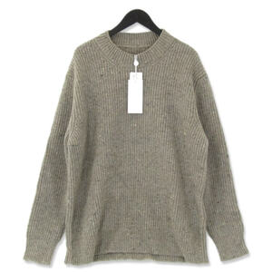 未使用 Maison Margiela メゾンマルジェラ クルーネックニット S50HL0001 S18207 CREW NECK KNIT ウール カシミヤ グレー M 30012762