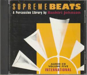 中古CD■SAMPLING■SPECTRASONICS / SUPREME BEATS INTERNATIONAL Vol.5 / A Percussion Library by Bashiri Johnson■サンプリング