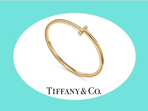 ◎TIFFANY◎￥211万◎ T ワン ナロー◎ ダイヤ 1.00ct & 18Kイエローゴールドバングル