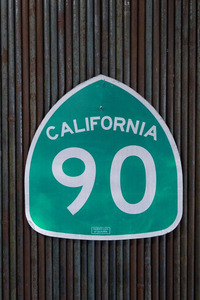 USACALIFORNIA90ロードサイン [gosr-142]検アメリカ/USA/カリフォルニア州道路標識看板ストリートサイン/MOTORガレージJUNK雑貨インテリア