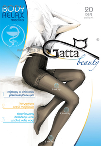 Gatta Anti-Varicose タイツ RelaxMedica 20 DEN　ベージュ(Visone) Sサイズ　EU製　送料込 