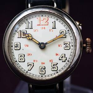 ☆フランス トレンチウォッチ 手巻き 時計 腕時計 ヴィンテージ 軍用 2針