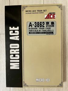 Micro Ace【未走行＋G0008.純正幅狭室内灯取付加工済み】 A-3862. 京急 2100形「KEIKYU BLUE SKY TRAIN」(8両セット)