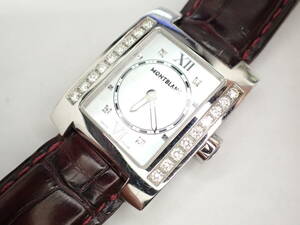 モンブラン プロファイル 7047 ダイヤ シェル文字盤 レディース 腕時計