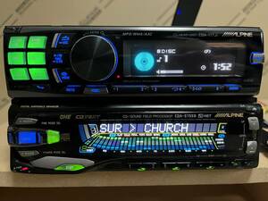 ★ALPINE CDA-117ji Bluetooth＆USB Spotifyなど再生可 CDA-5755S★サラウンドDSPチャーチ残響音バイブラソニック