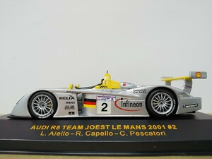 ■ ixo modelsイクソ LMM002 1/43 AUDI R8 TEAM JOEST LE MANS 2001 #2 アウディ レーシングミニカー