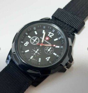 新品　未使用　ミリタリーウォッチ アーミーウォッチ メンズ 腕時計 アナログ 黒 ブラック　レディース　時計　送料無料　超軽量！