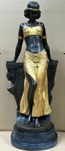 【た-5-71】140入手困難 Miloブロンズ像 ミロ作 シバの女王 女神像 西洋美術 西洋骨董 彫刻ブロンズ象 女性の彫刻 インテリア 置物 