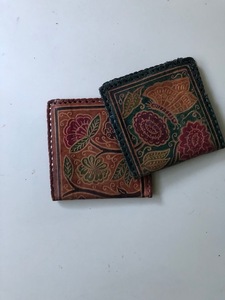 レザークラフト　財布　２種