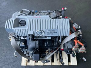 プリウス　DAA-ZVW30　2ZRFXE　エンジン　ミッション　ECU付き　中古　ジャンク品9482.1-9-1