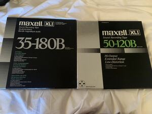 maxell オープンリールテープ XLI 35-180B XLI 50-120B セット マクセル メタルリール 