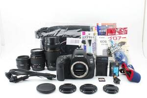 デジタル一眼レフカメラ☆キャノン Canon EOS 5D Mark IV標準&望遠&単焦点トリプルレンズセットEF 28-80㎜/EF 75-300㎜/EF 50㎜1:1.8 II