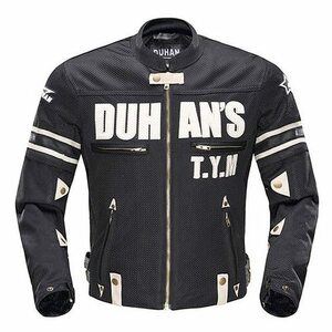 2017 ドゥーハンオートバイファッションレーシングジャケット通気性スリーブ取り外し可能メッシュジャケット CE 保護パッドジ