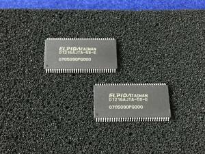 EDD1216AJTA-5B-E【即決即送】エルピーダ IC　128M Bit(8Mx16) DDR SDRAM D1216AJTA-5B-E [AZ11-2-20Yp/275813M] ELIPDA SDRAM ２個 