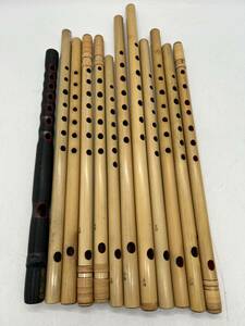 KY0430 和楽器 尺八 竹製 横笛 篠笛 琴古流 竹笛 雅楽 在銘 ？ まとめ売り