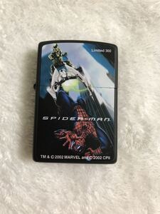 ZIPPO ジッポー ジッポ オイルライター SPIDER-MAN スパイダーマン　marvel マーベル　未使用品　限定300個 2002年製　アメコミ