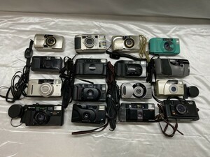 C5-144 【ジャンク・現状品】 コンパクトフィルムカメラ まとめ売りセット 16点 OLYMPUS Konica Canon FUJICA MINOLTA 等