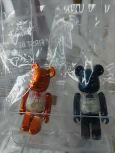 ★激レア★ビニール未開封品★ベアブリック 100%★1/6計画 MY FIRST BE@RBRICK Pearl Navy Pearl orange 千秋 sorayama bwwt3