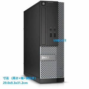 ■驚速 小型 省スペースPC DELL i7-2600 3.8G x8/8GB■新SSD480GB Win10/Office2021 Pro/追加 USB3.0 無線LAN■OPTIPLEX 3010 SFF 8B 