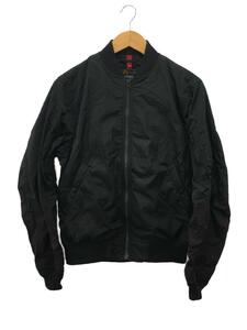 ALPHA INDUSTRIES◆フライトジャケット/M/ポリエステル/BLK/TA1450-001