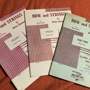 BOW and STRINGS 弓と弦 Book Two Helen Herman 1949.1950 ３冊　クリックポスト発送