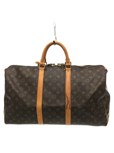 LOUIS VUITTON◆キーポル50_モノグラム_BRW/PVC/BRW/M41426/※ヌメ革劣化有/※ハンドル劣化有