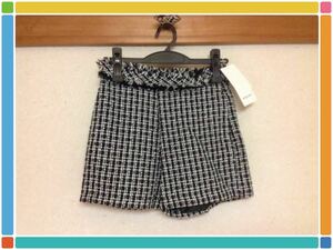 新品1★EGOIST送料込み 春秋服冬服Ｓ両ポケット裏地お洒落チェック柄short pants 半ズボン女性レディース女子ガールズ白黒smart半額以下