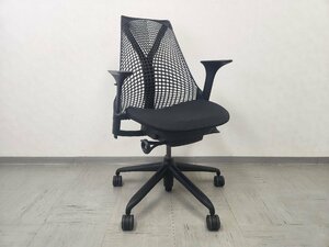 【美品】HermanMiller ハーマンミラー Sayl Chairs セイルチェア 11万 アジャスタブルアーム オフィスチェア デスクチェア P