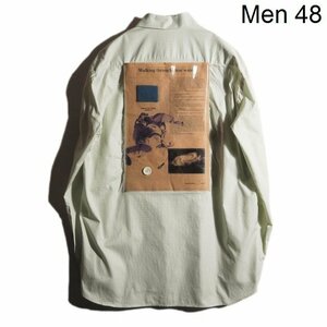 C0074P ▼RAF SIMONS ラフシモンズ▼ 18AW Long Sleeve Shirt With Plastic Pocket オーバーサイズ コットンシャツ 48 チェック rb mks