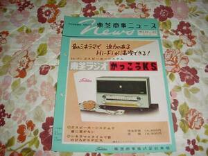 即決！昭和35年5月　東芝商品ニュース　かっこうKS