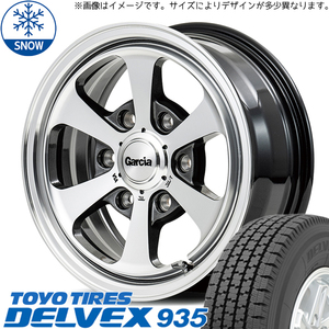 145/80R12 ハイゼットピクシス TOYO DELVEX 935 ガルシア ダラス6 12インチ 4.0J +42 4H100P スタッドレスタイヤ ホイールセット 4本