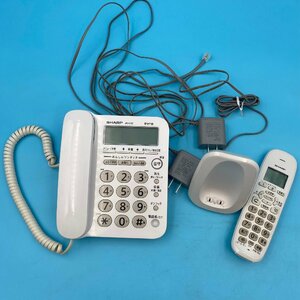 【10549P045】シャープ SHARP デジタル コードレス 電話機 ホワイト 子機付 JD-G32