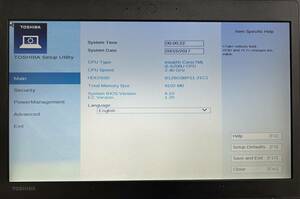 [ジャンク品]TOSHIBA dynabook R63/B・Core i5-6200U・メモリ8GB・M.2 SSD 128GB・HDMI・通電、BIOS確認可・[B1]