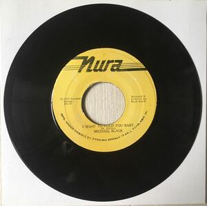 Michael Black - I Want To Hold You Baby / Reggae Dancehall Foundation Dub Roots Lovers Rock / 45RPM 7インチレコード