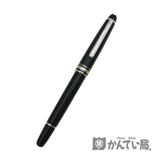 19533 MONTBLANC 【モンブラン】マイスターシュテック 水性ボールペン ブラック×シルバー y.kato 刻印入り【中古】 USED-B