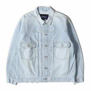 DESCENDANT ディセンダント ジャケット サイズ:2 19AW ダメージ加工 2ndタイプ トラッカー デニムジャケット TRUCKER DENIM JACKET