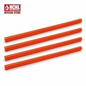 NCNL シリコンチューブ オレンジ 4本 耐熱 内径4mm 外径6mm 125mm レギュレーターストーブ アシストグリップ ST-330 ST-340 ST-310