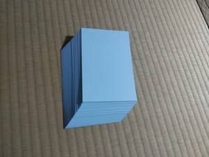 【100枚入】（送料出品者負担）はがき大用紙（100×148mm）　空色、無地　少し薄い　　案内状、挨拶状、QSLカード用紙