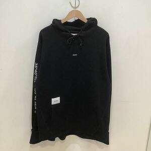 WTAPS ダブルタップス 192ATDT-CSM26 THUMBSUCKER SWEAT SHIRT サムサッカー スウェットシャツ パーカー ブラック サイズ3 535891