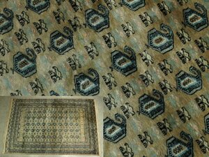 絨毯 花柄模様 ラグ カーペット 花図 インテリア 158cm×241cm 伝統工芸 植物 段通