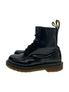 Dr.Martens◆レースアップブーツ/8ホールブーツ/BLK/レザー