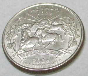 Vo3233　U.S.A25セント硬貨 記念コイン　NEVADA 2006 
