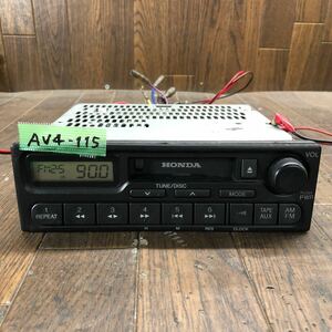 AV4-115 激安 カーステレオ HONDA clarion 39100-S2K-9011-M1 PH-1616G-B 0108808 カセット FM/AM 本体のみ 簡易動作確認済み 中古現状品